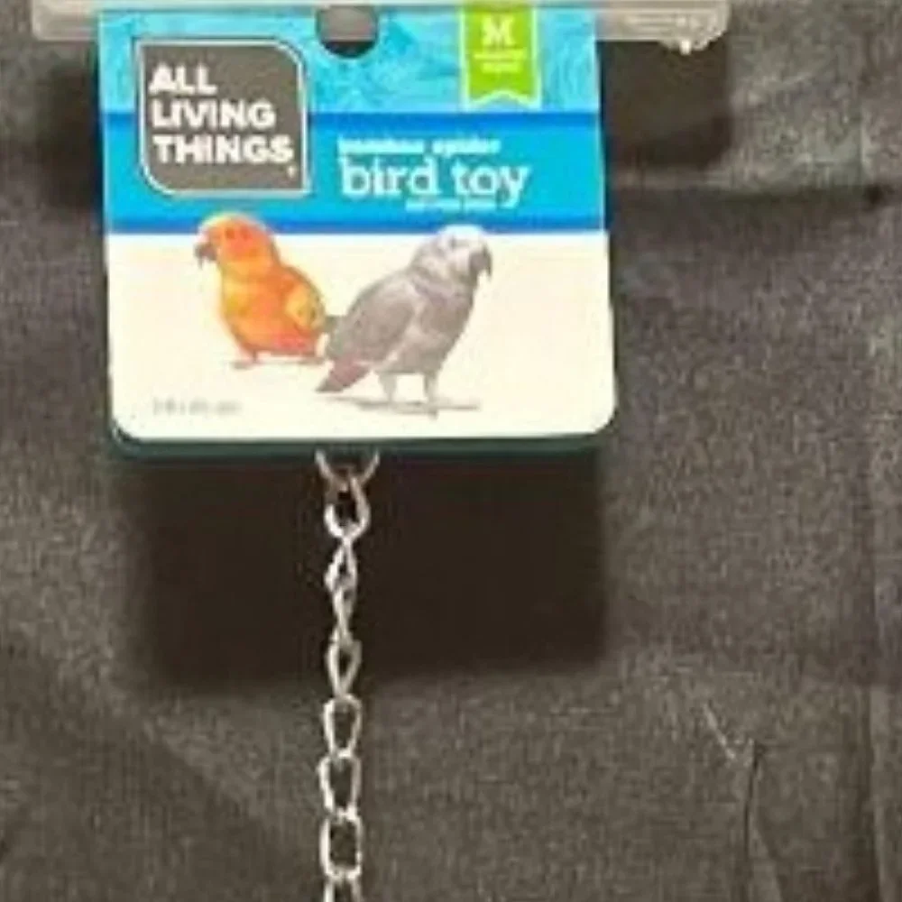 BRAND NEW ~ ALL LIVING THINGS BAMBOO MEDIUM SIZED BIRD TOY WITH BELL